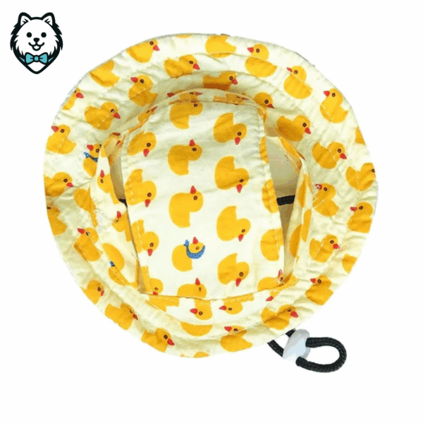 chapeau de soleil réglable pour chien spitz