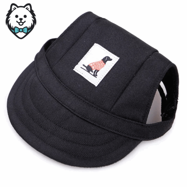 Casquette pour chien Spitz avec sangle de cou