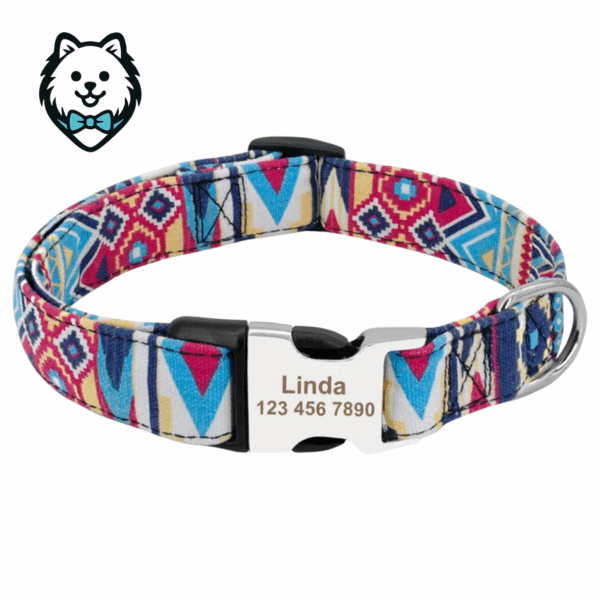 Collier chien personnalisé et gravé