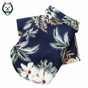 chemise d'été pour chien spitz style hawaïen