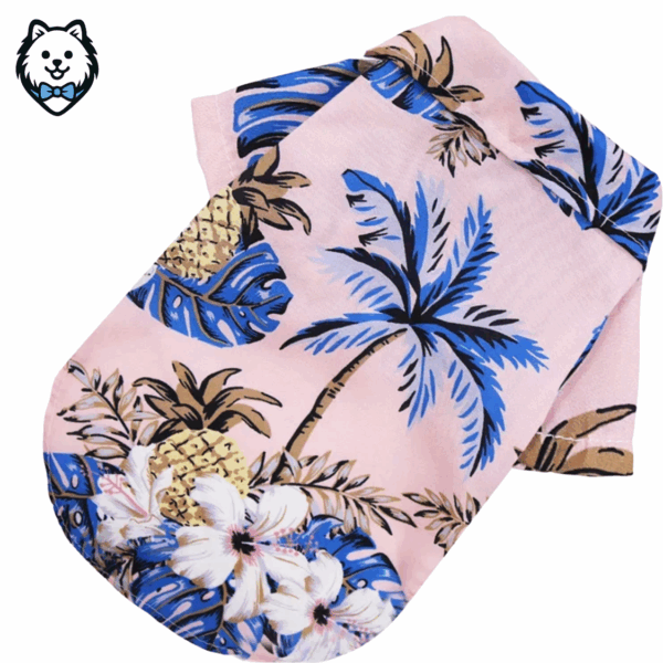 Chemise d'été pour chien Spitz style hawaïen