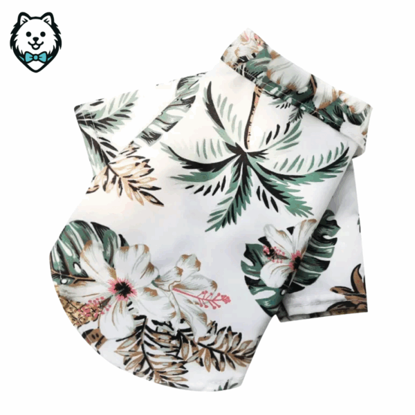 Chemise d'été pour chien Spitz style hawaïen