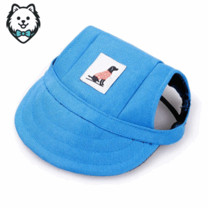 Casquette pour chien Spitz avec sangle de cou
