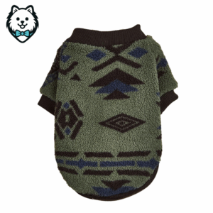 Pull en laine pour chien spitz