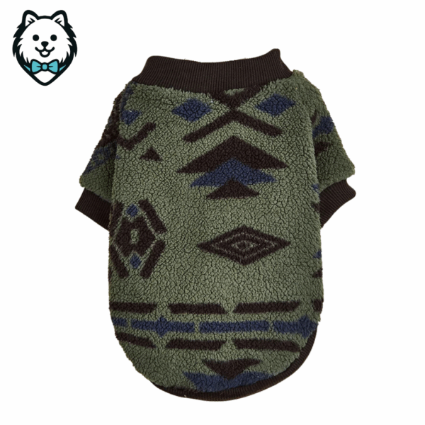 Pull en laine pour chien spitz