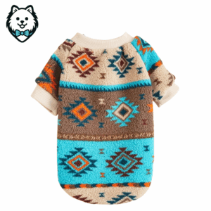 Pull en laine pour chien spitz