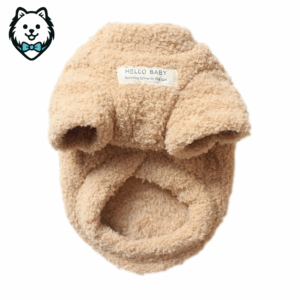 Pull d'hiver chaud en peluche pour chien spitz