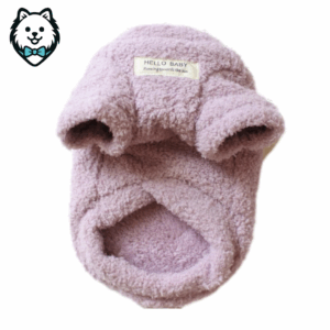 Pull d'hiver chaud en peluche pour chien spitz