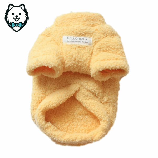 Pull d'hiver chaud en peluche pour chien spitz