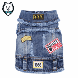Veste & blouson en jean pour chien Spitz