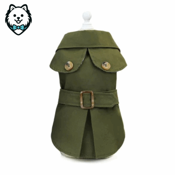 Manteau Trench pour chien Spitz de Style britannique